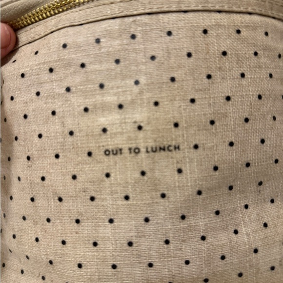 Kate Spade New York Lunch Tote, Deco Dots (Out To Lunch), Canvas Beige - Picture 7 of 8